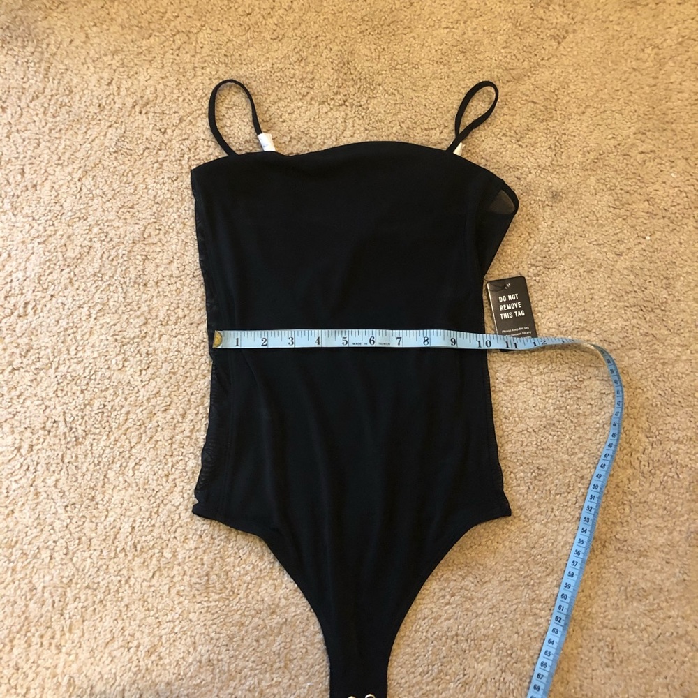 NWT Express square neck mesh thong bodysuit XXS - Picture 7 of 8